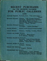 Henry Moore Exhibition Catalogue, Leicester Galleries, London, 1931 Spread 1 verso