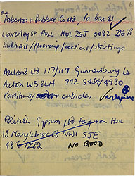Helen Chadwick (1953-1996) Notebook on 'Model Institution' Spread 3 recto