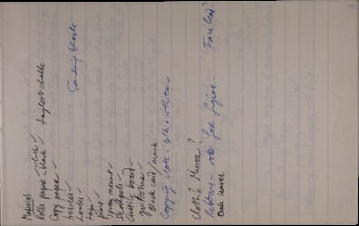 Helen Chadwick (1953-1996) Notebook c.1984-1992 Spread 2 recto