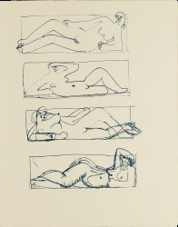 Henry Moore, West Wind Relief Sketchbook, 1928 Spread 3 recto