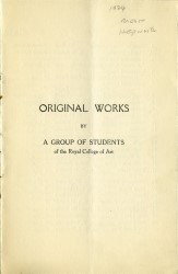 Exhibition Catalogue, Redfern Gallery, London 1924    Spread 1 recto