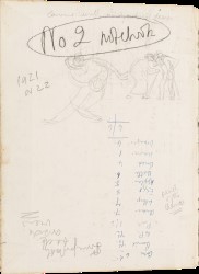 Henry Moore, Notebook No.2 1921-22 (SKB 4) Spread 1 verso