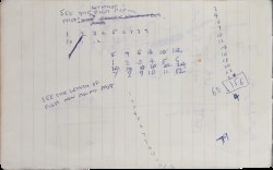 David Dye, green 'The Edmond Shorthand Notebook', c. 1972-73 Spread 2 verso