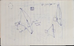 David Dye, green 'The Edmond Shorthand Notebook', c. 1972-73 Spread 3 verso
