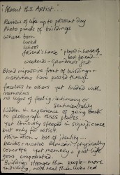 Helen Chadwick (1953-1996) Notebook on 'Ego Geometria Sum' Spread 2 verso