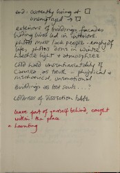 Helen Chadwick (1953-1996) Notebook on 'Ego Geometria Sum' Spread 2 recto
