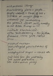 Helen Chadwick (1953-1996) Notebook on 'Ego Geometria Sum' Spread 3 recto