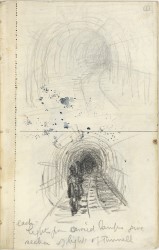 Henry Moore - Coalmining Notebook A Spread 1 recto